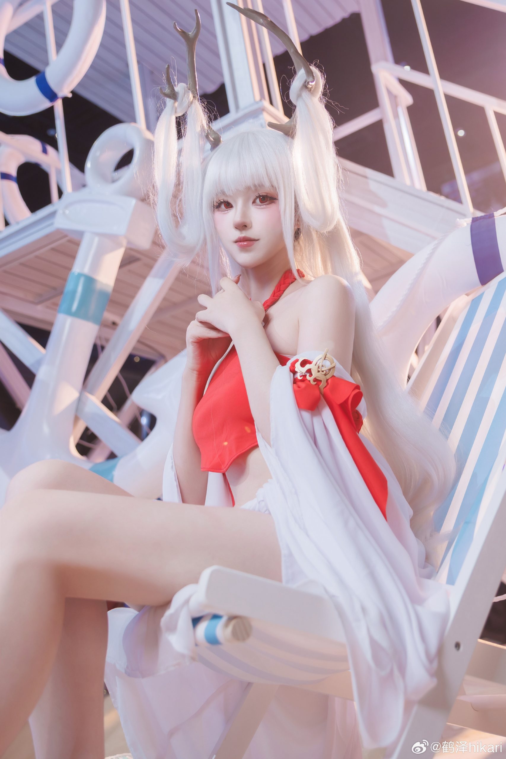 cosplay 以仙流净身，以净水去厄 碧蓝航线 四万十@鹤泽hikari-米哈社