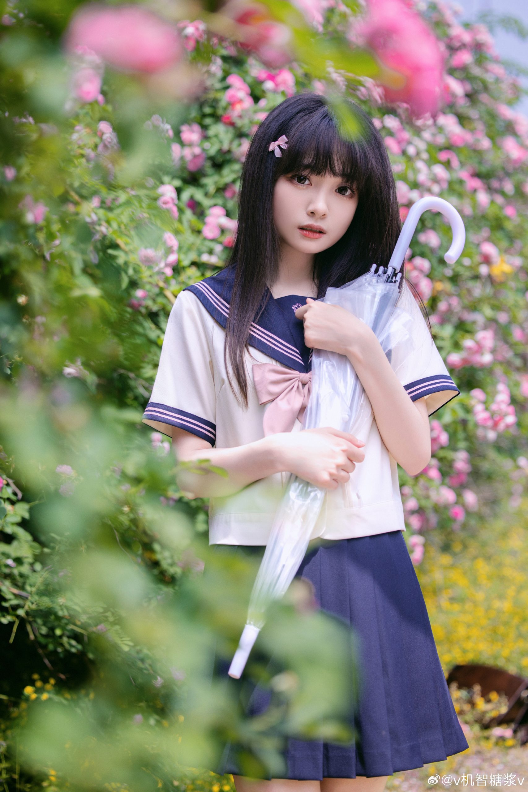 好想看你穿jk的样子 花期很短，但青春很长～@v机智糖浆v-米哈社