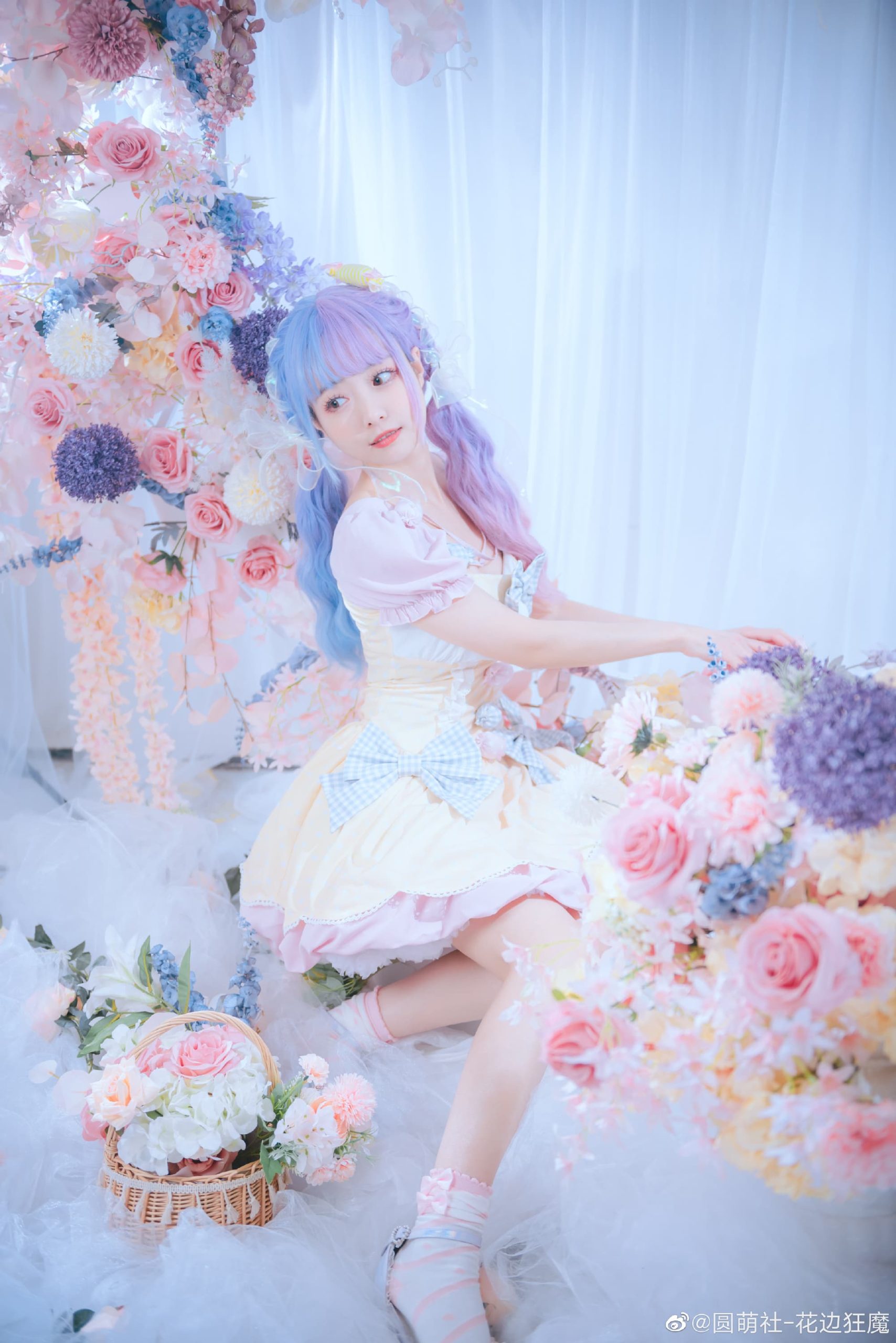 【lolita】昨晚我的梦里，有花也有你 @圆萌社-花边狂魔-米哈社