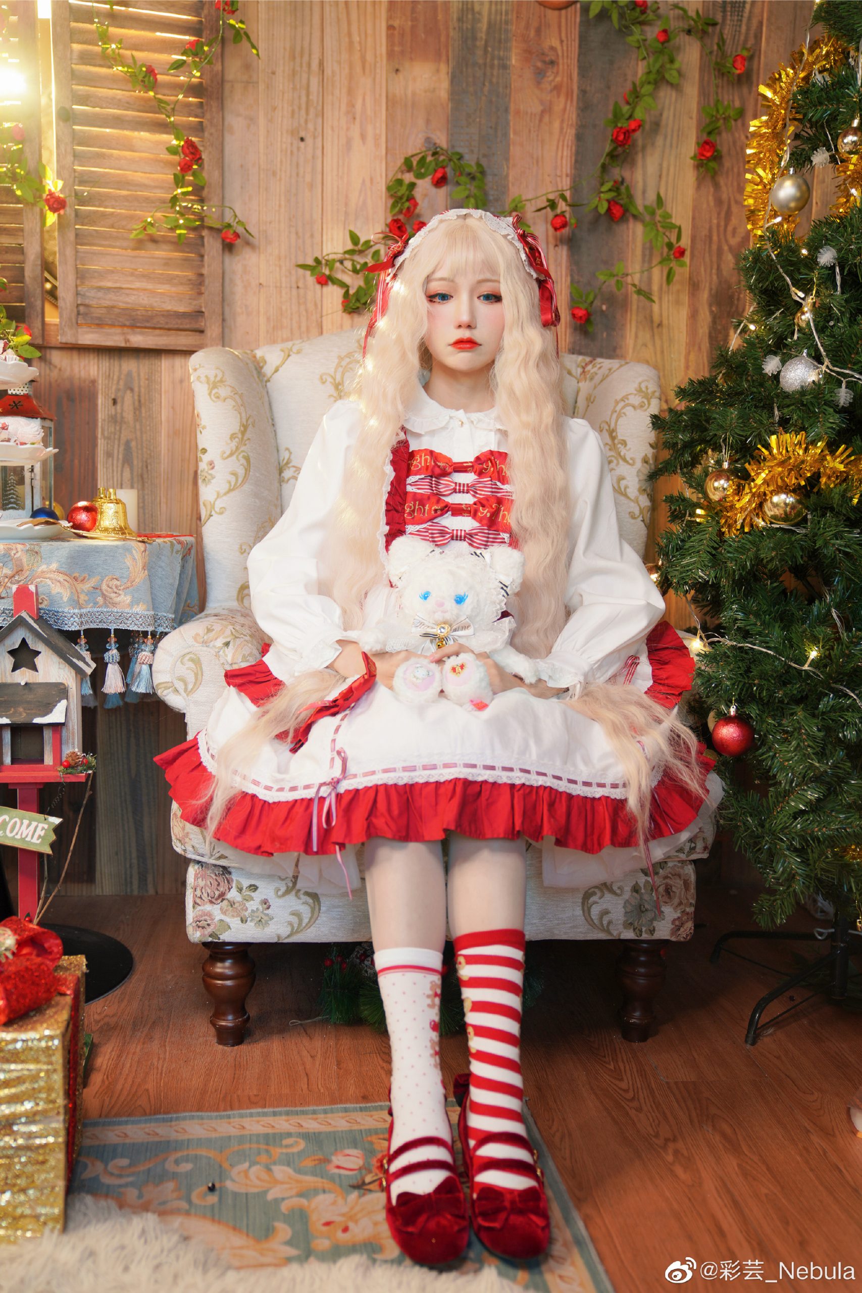 lolita装扮 🎄🎄圣诞节快到啦~🎄🎄@彩芸_Nebula-米哈社