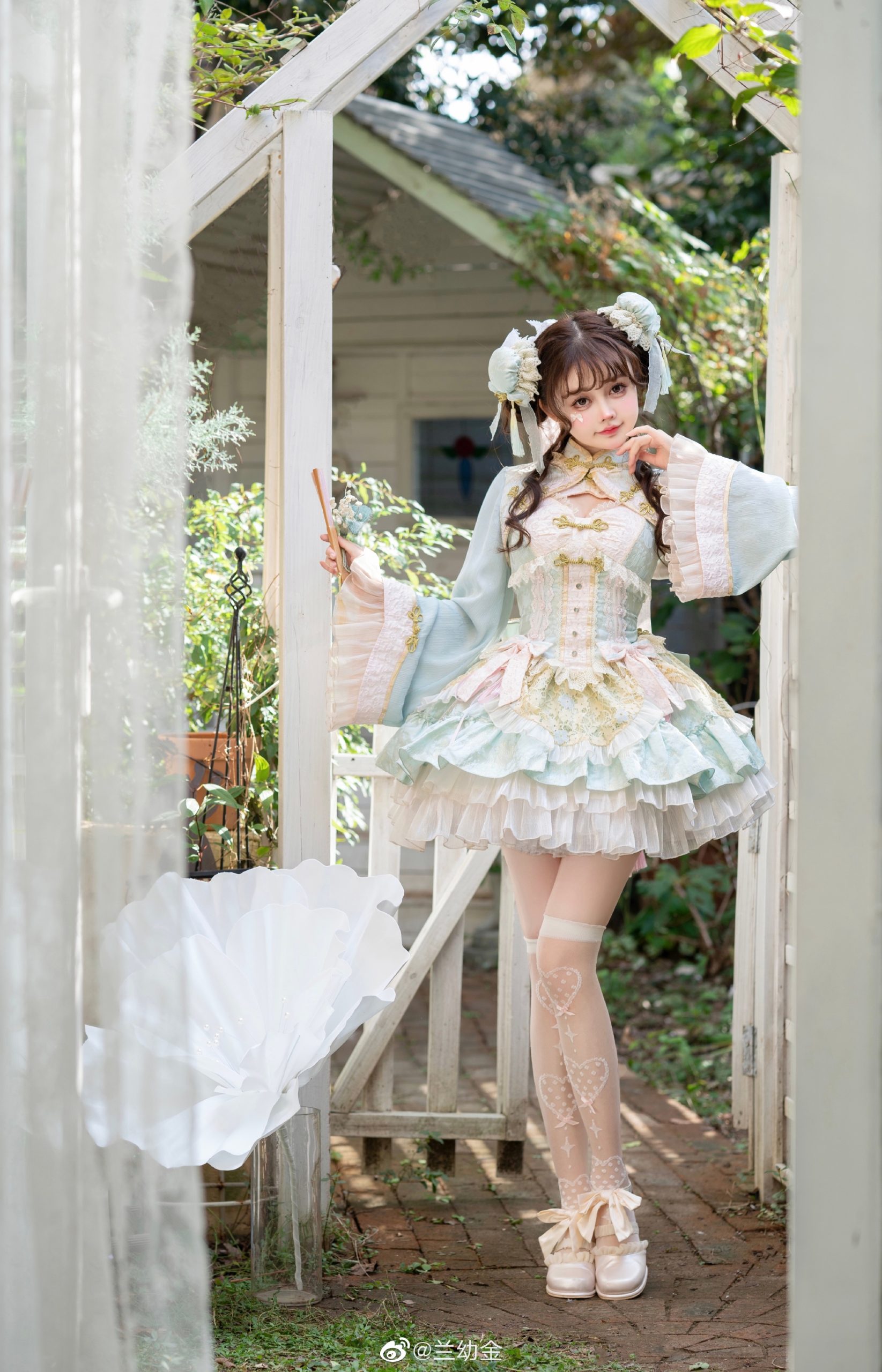 【lolita装扮】忽如一夜春风来，千树万树梨花开。@兰幼金-米哈社