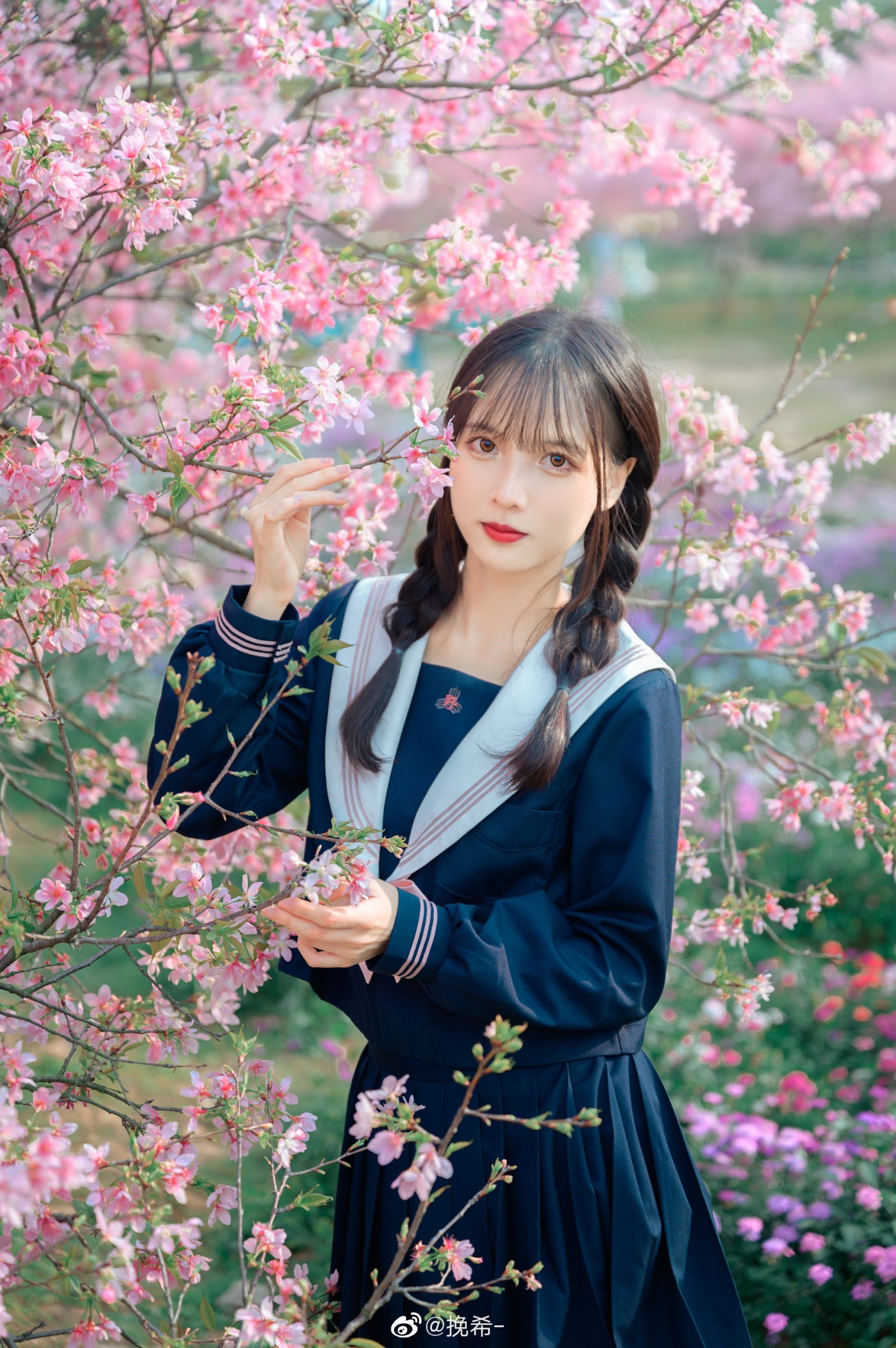 【JK制服】少女写真 花花好好看啊 我是说 我们什么时候见一面@挽希--米哈社