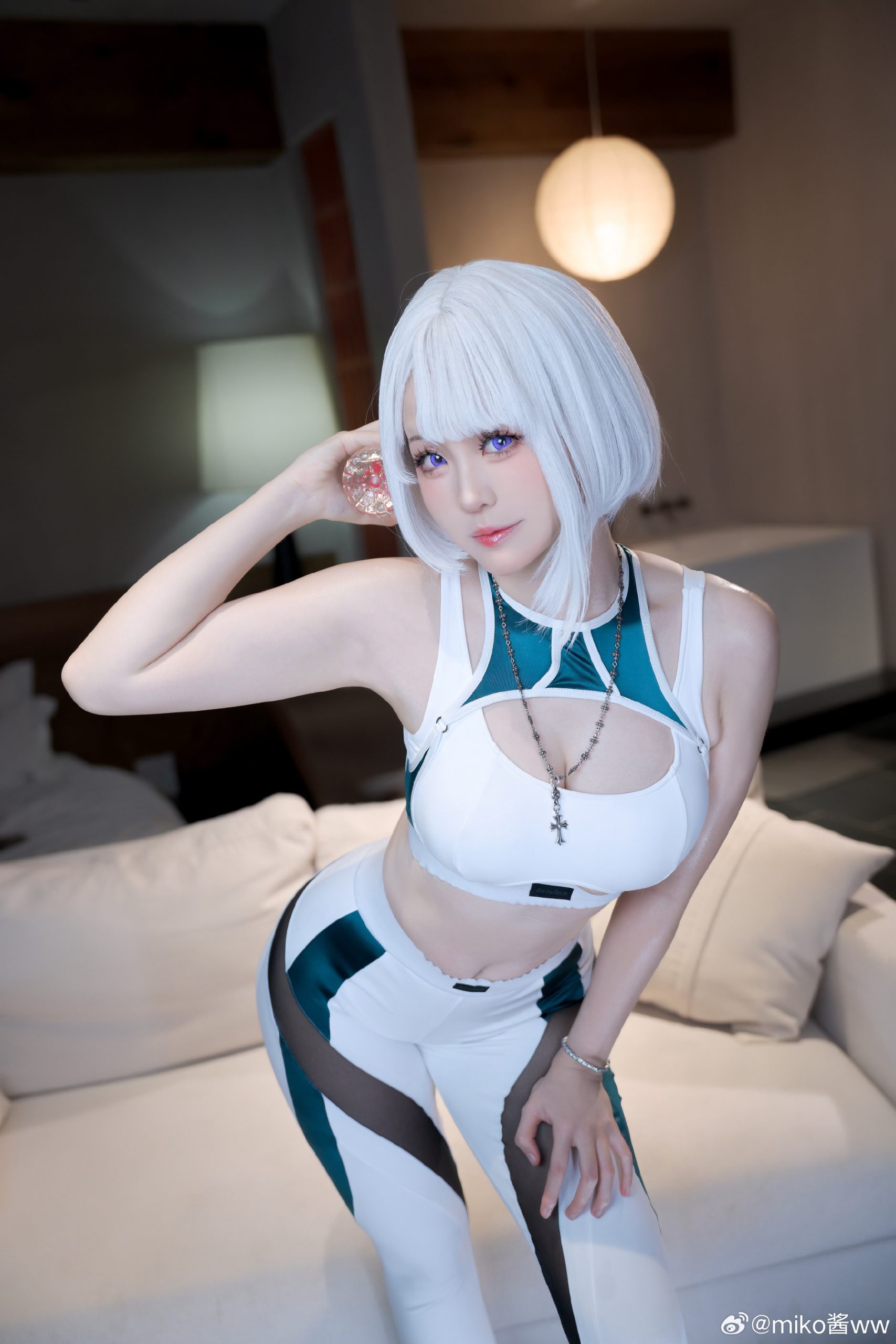 cosplay “要一起运动吗~~”🎵🎵 永劫无间cos 魏轻@miko酱ww-米哈社