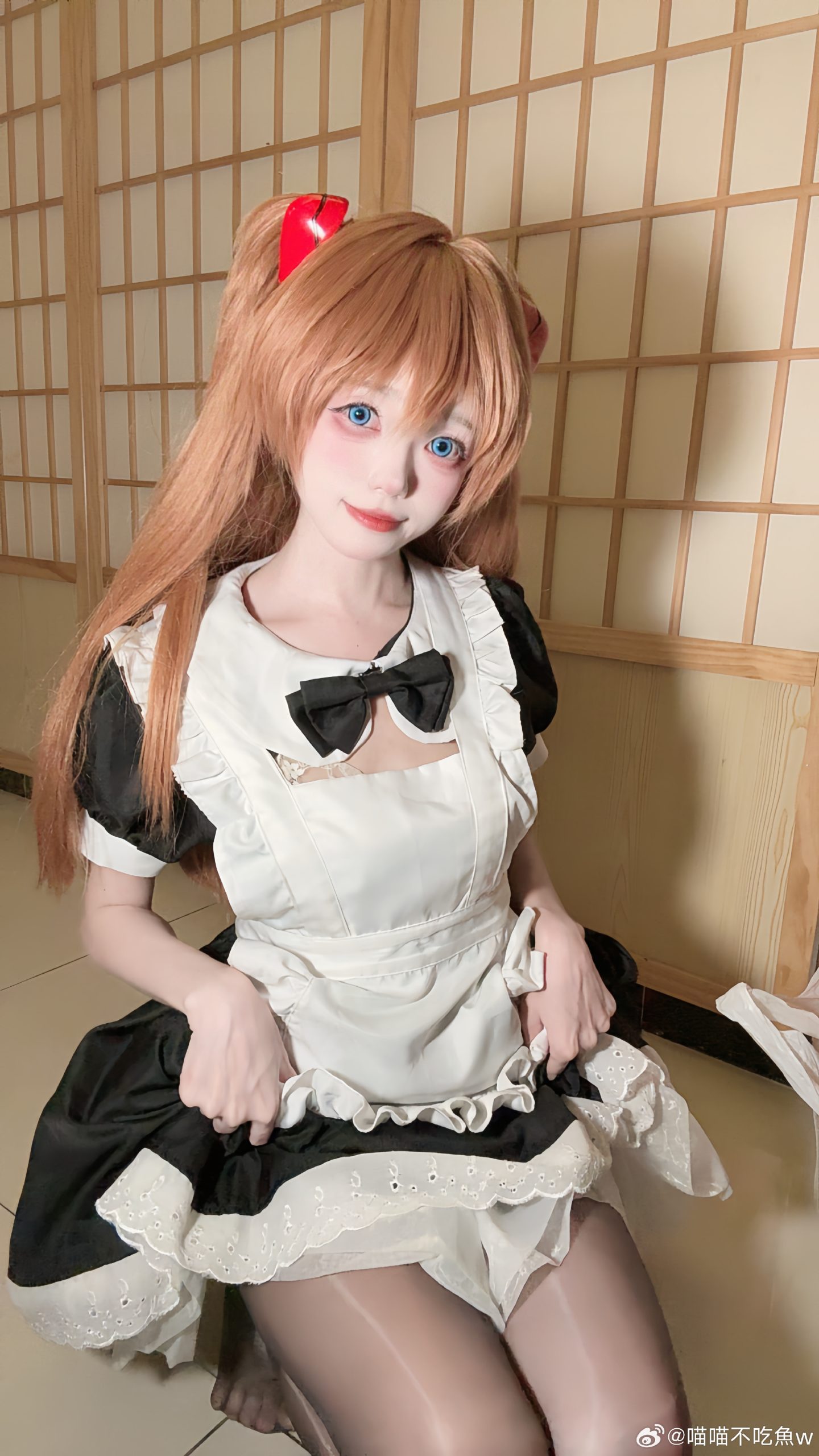 cosplay EVA 新世纪福音战士 笨手笨脚的女仆明日香@喵喵不吃魚w-米哈社