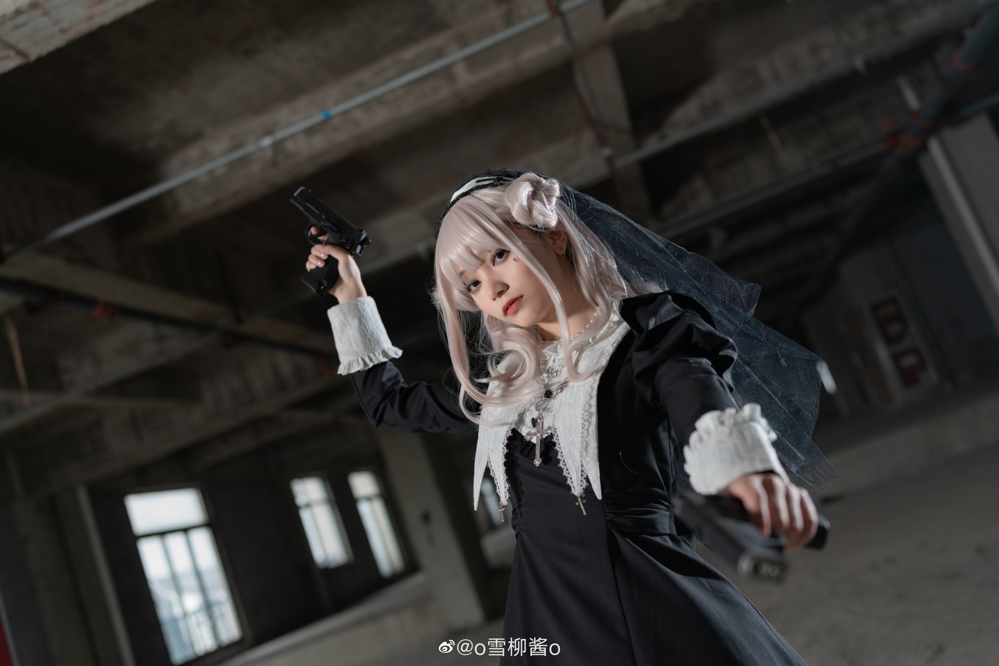 这套修女风的Lolita，真的很喜欢！开始祈祷将是你能做的最后一件事。@o雪柳酱o-米哈社