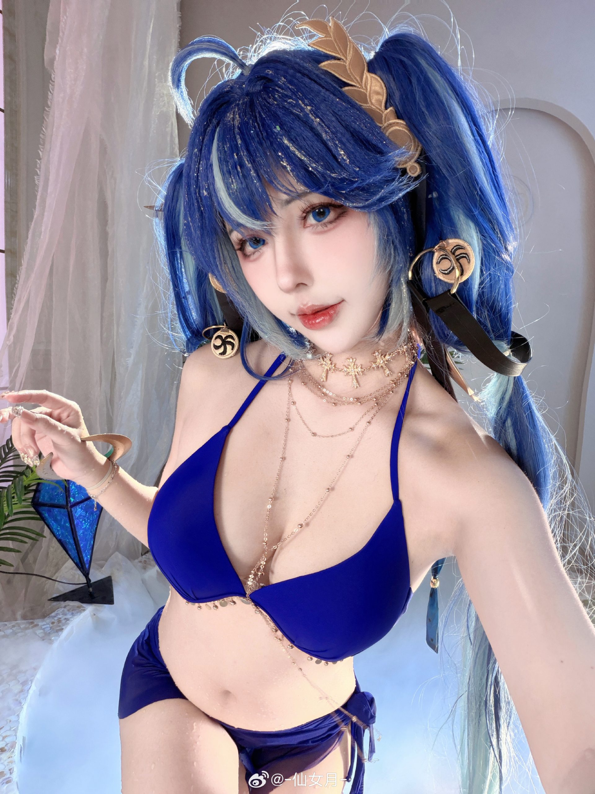 cosplay 给尤诺搭了泳装 鸣潮 尤诺@-仙女月--米哈社