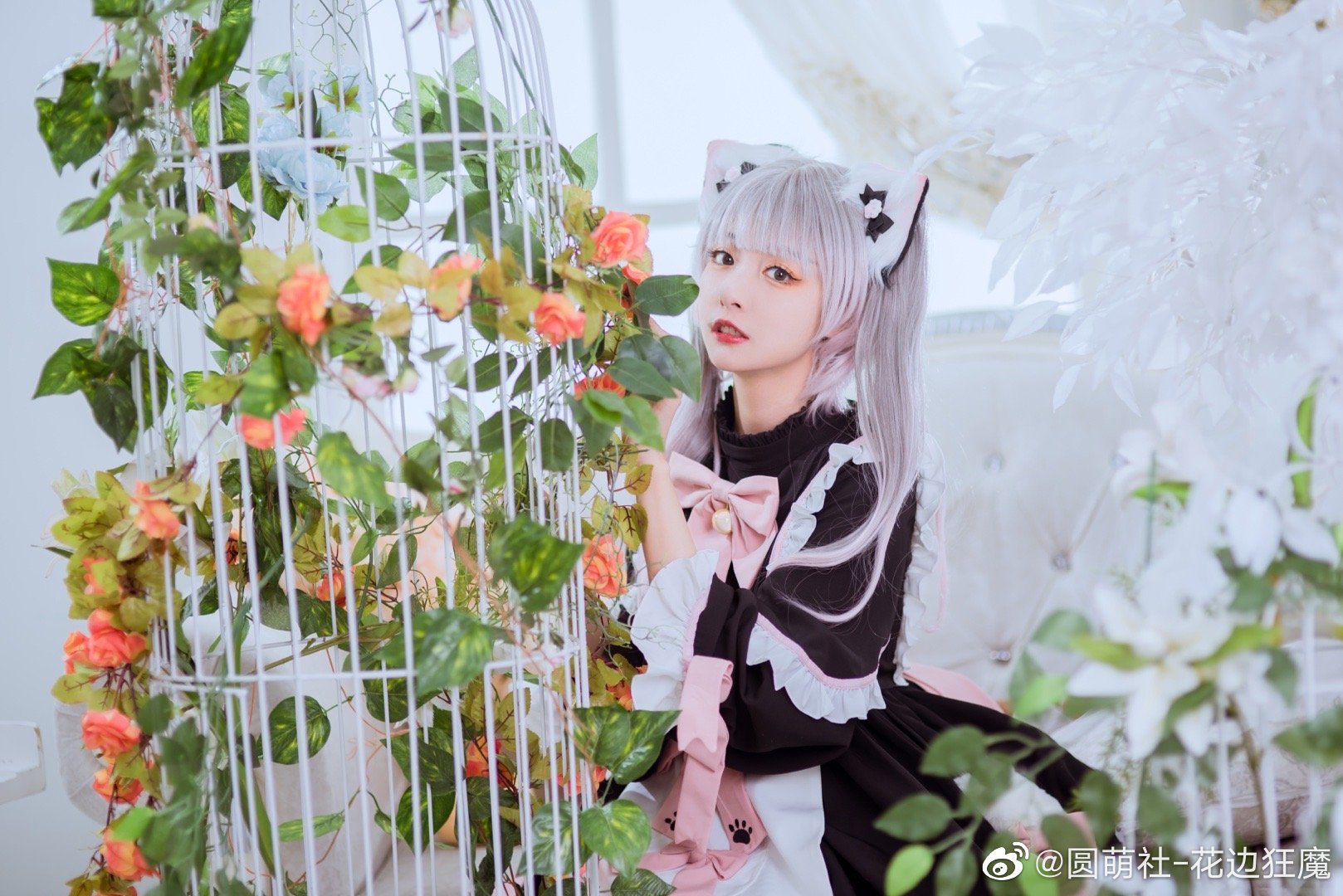 lolita装扮 虽然啥都没干，但还是辛苦我了@圆萌社-花边狂魔-米哈社